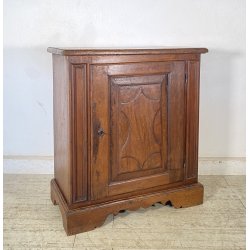 ANTICA CREDENZA RUSTICA 1800 LEGNO NOCE INTAGLIATO MADIA DISPENSA FORMELLA