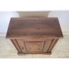 ANTICA CREDENZA RUSTICA 1800 LEGNO NOCE INTAGLIATO MADIA DISPENSA FORMELLA