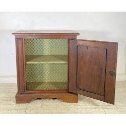 ANTICA CREDENZA RUSTICA 1800 LEGNO NOCE INTAGLIATO MADIA DISPENSA FORMELLA