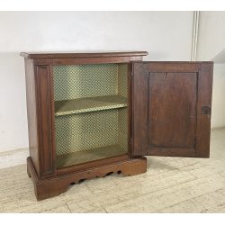 ANTICA CREDENZA RUSTICA 1800 LEGNO NOCE INTAGLIATO MADIA DISPENSA FORMELLA
