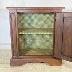 ANTICA CREDENZA RUSTICA 1800 LEGNO NOCE INTAGLIATO MADIA DISPENSA FORMELLA