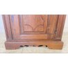 ANTICA CREDENZA RUSTICA 1800 LEGNO NOCE INTAGLIATO MADIA DISPENSA FORMELLA