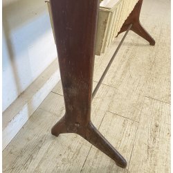 CONSOLLE TAVOLINO LEGNO VETRO DESIGN ATTR. CESARE LACCA ANNI 50 ITALY BAR SERVO