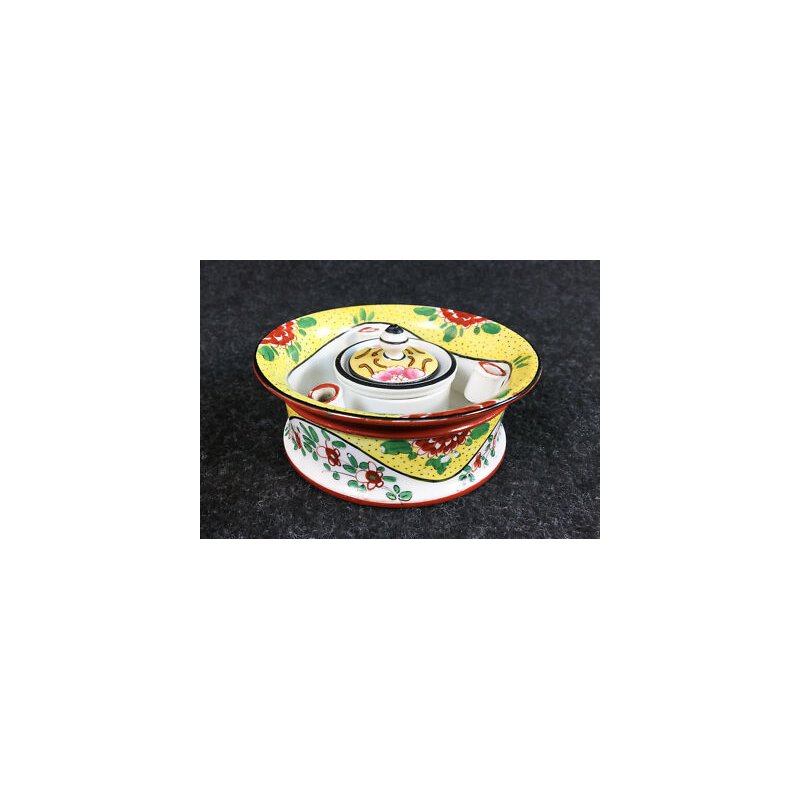 ANTICO CALAMAIO LIMOGES BAUMY & SAVOYAUD PORCELLANA DIPINTA FRANCIA EPOCA 1930