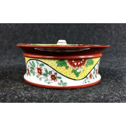 ANTICO CALAMAIO LIMOGES BAUMY & SAVOYAUD PORCELLANA DIPINTA FRANCIA EPOCA 1930