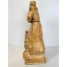 SCULTURA TERRACOTTA San Francesco D'Assisi PREGHIERA STATUA DEVOZIONALE 37cm/h