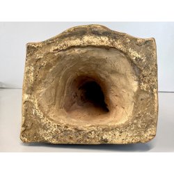 SCULTURA TERRACOTTA San Francesco D'Assisi PREGHIERA STATUA DEVOZIONALE 37cm/h