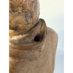 SCULTURA TERRACOTTA San Francesco D'Assisi PREGHIERA STATUA DEVOZIONALE 37cm/h