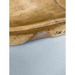 SCULTURA TERRACOTTA San Francesco D'Assisi PREGHIERA STATUA DEVOZIONALE 37cm/h