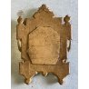 COPPIA ANTICO SPECCHIO CORNICE LEGNO CARTAGLORIA SCOLPITO DORATO FOGLIA ORO '800