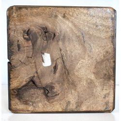 ANTICA SCULTURA TERRACOTTA GESU' BAMBINO BENEDICENTE BASE LEGNO MANCANZE '700