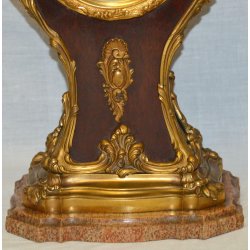 ANTICO TRITTICO Orologio Parigina 2 CANDELABRO epoca 1900 Bronzo Oro MARMO Old