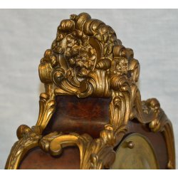 ANTICO TRITTICO Orologio Parigina 2 CANDELABRO epoca 1900 Bronzo Oro MARMO Old