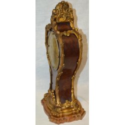 ANTICO TRITTICO Orologio Parigina 2 CANDELABRO epoca 1900 Bronzo Oro MARMO Old