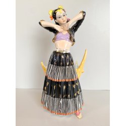 VASO SCULTURA CERAMICA G. Girardi 410 Bis. FIGURA BALLERINA '50