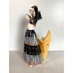 VASO SCULTURA CERAMICA G. Girardi 410 Bis. FIGURA BALLERINA '50