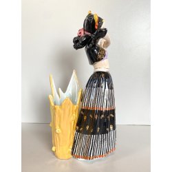 VASO SCULTURA CERAMICA G. Girardi 410 Bis. FIGURA BALLERINA '50