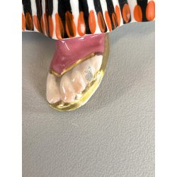 VASO SCULTURA CERAMICA G. Girardi 410 Bis. FIGURA BALLERINA '50