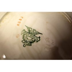 ANTICO SERVIZIO PIATTI CERAMICA Laveno 7 pz set. Frutta OLD POTTERY DISH 1920/30