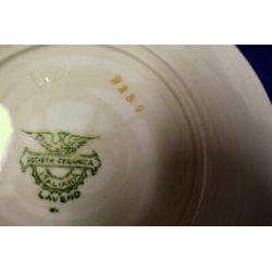 ANTICO SERVIZIO PIATTI CERAMICA Laveno 7 pz set. Frutta OLD POTTERY DISH 1920/30