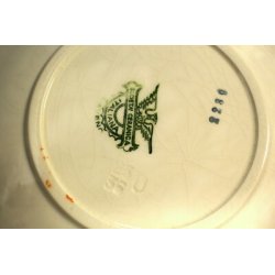 ANTICO SERVIZIO PIATTI CERAMICA Laveno 7 pz set. Frutta OLD POTTERY DISH 1920/30