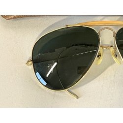 OCCHIALI SOLE RAY BAN Outdoorsman AVIATOR vintage '70 Bausch & Lomb 30 OK GO USA