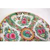 PIATTO PORCELLANA CINESE Qing CANTONE Famille Rose CHINESE PORCELAIN PLATE 23cm