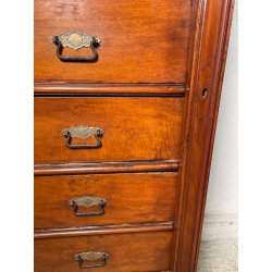 ANTICA CASSETTIERA UFFICIO SETTIMANALE STIPO DOCUMENTI ARCHIVIO LEGNO EPOCA '900