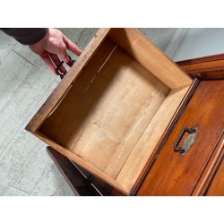 ANTICA CASSETTIERA UFFICIO SETTIMANALE STIPO DOCUMENTI ARCHIVIO LEGNO EPOCA '900