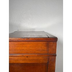 ANTICA CASSETTIERA UFFICIO SETTIMANALE STIPO DOCUMENTI ARCHIVIO LEGNO EPOCA '900