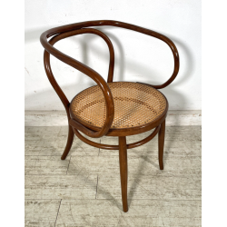 ANTICA SEDIA STILE THONET LEGNO FAGGIO CURVATO EPOC 1900 BRACCIOLI PAGLIA VIENNA