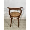 ANTICA SEDIA STILE THONET LEGNO FAGGIO CURVATO EPOC 1900 BRACCIOLI PAGLIA VIENNA