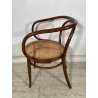 ANTICA SEDIA STILE THONET LEGNO FAGGIO CURVATO EPOC 1900 BRACCIOLI PAGLIA VIENNA