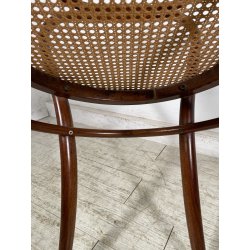 ANTICA SEDIA STILE THONET LEGNO FAGGIO CURVATO EPOC 1900 BRACCIOLI PAGLIA VIENNA