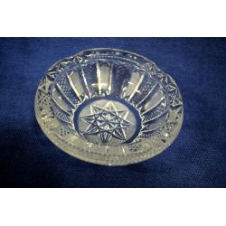 ANTICO POSACENERE CRISTALLO BOEMIA MOLATO '900 OLD BOHEMIAN CRYSTAL GLASS 