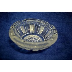 ANTICO POSACENERE CRISTALLO BOEMIA MOLATO '900 OLD BOHEMIAN CRYSTAL GLASS 