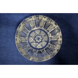 ANTICO POSACENERE CRISTALLO BOEMIA MOLATO '900 OLD BOHEMIAN CRYSTAL GLASS 