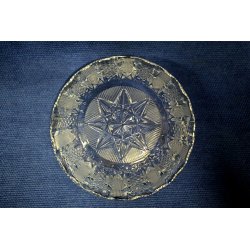 ANTICO POSACENERE CRISTALLO BOEMIA MOLATO '900 OLD BOHEMIAN CRYSTAL GLASS 