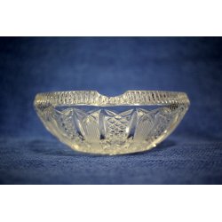 ANTICO POSACENERE CRISTALLO BOEMIA MOLATO '900 OLD BOHEMIAN CRYSTAL GLASS 