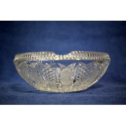 ANTICO POSACENERE CRISTALLO BOEMIA MOLATO '900 OLD BOHEMIAN CRYSTAL GLASS 