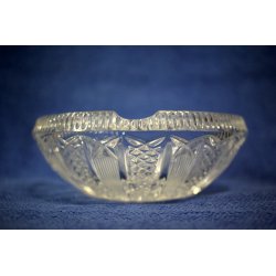 ANTICO POSACENERE CRISTALLO BOEMIA MOLATO '900 OLD BOHEMIAN CRYSTAL GLASS 