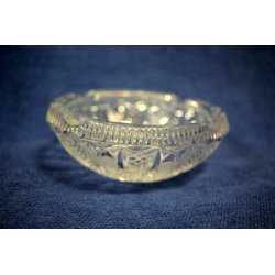 ANTICO POSACENERE CRISTALLO BOEMIA MOLATO '900 OLD BOHEMIAN CRYSTAL GLASS 