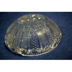 ANTICO POSACENERE CRISTALLO BOEMIA MOLATO '900 OLD BOHEMIAN CRYSTAL GLASS 