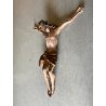 ANTICO CORPUS CHRISTI CRISTO CROCIFISSO 75 cm/h LEGNO SCOLPITO DIPINTO INRI '600