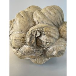 SCULTURA TESTA BAMBINO PUTTO PIETRA ARENARIA STILE BAROCCO NEOCLASSICO XVIII sec