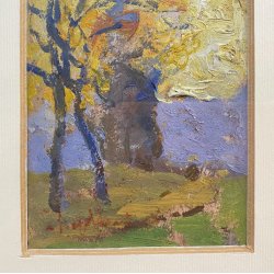 QUADRO FIRMATO Andrea Zapelloni DIPINTO OLIO TAVOLA STRESA BORGOMANERO EPOCA