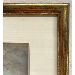 QUADRO FIRMATO Andrea Zapelloni DIPINTO OLIO TAVOLA STRESA BORGOMANERO EPOCA