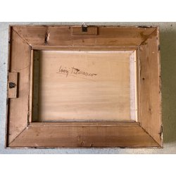 QUADRO DIPINTO OLIO Luigi Filocamo SACRA FAMIGLIA NATIVITA' REALISMO MAGICO '900