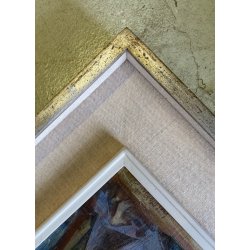 QUADRO DIPINTO OLIO Luigi Filocamo SACRA FAMIGLIA NATIVITA' REALISMO MAGICO '900