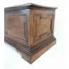 ANTICA CASSAPANCA OTTOCENTO LEGNO NOCE MASSELLO EPOCA 800 PANCA BAULE ORIGINALE